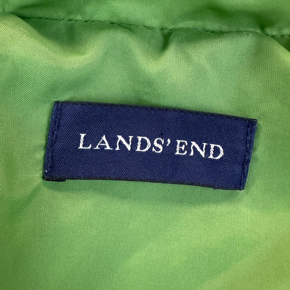 Lands End Quilted Puffer Insulated  Lightweight Jacket Womens M Green *Read‎ - Picture 8 of 14